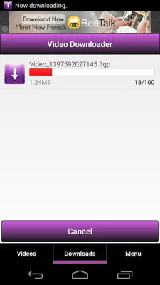 Tube Video Downloader android App screenshot 1