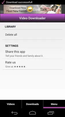 Tube Video Downloader android App screenshot 4